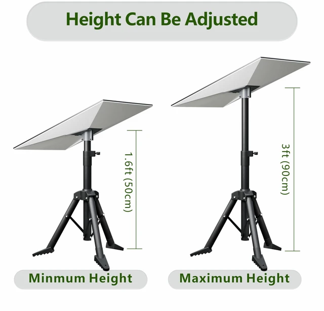 Alt view image 4 of 7 - Starlink Tripod Stand Mount for Starlink Standard 4/4X/ Gen3/4/V4 For Starlink V3/V4 Dish, 360° Rotation, Heavy Duty PC+ASA Pole Mount Kit, For Roof, RV & Outdoor