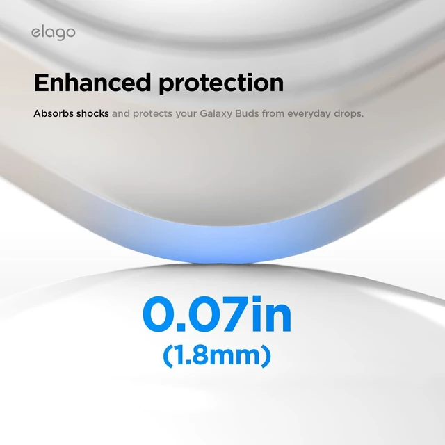 Alt view image 6 of 7 - Duo Case for Galaxy Buds 4 Pro & Galaxy Buds 4 Duo with Carabiner, Premium Silicone + TPU Cover, Wireless Charging, for Men, for Women (Clear - Stone)