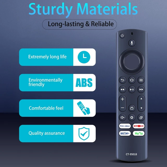 Alt view image 4 of 7 - CT-95018 Replacement Remote Control for Toshiba/Insignia/Pioneer LED TV for model4K LED Smart TV 43V35KU 40C350KU 43C350KU 50C350KU 55C350KU NS-24F202NA22 NS-42F201NA22 NS-55F301NA22 NS-70F501NA22