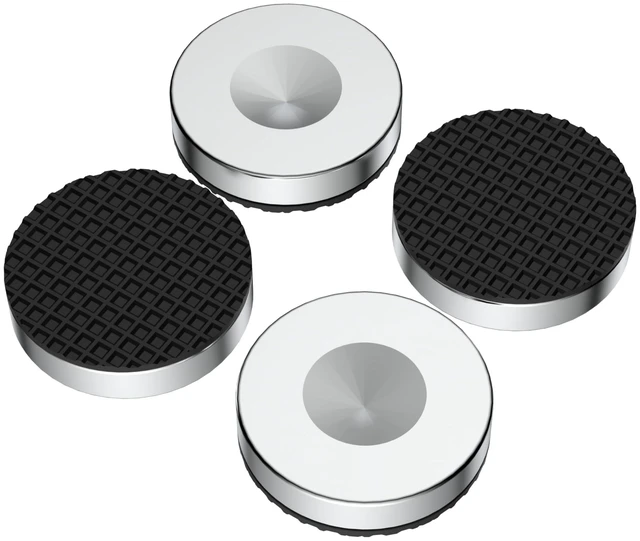 Main image of HiFi Speaker Stand Feet Pads, 25x10mm, Stainless Steel Speaker Isolation Feet for DVD/Amplifier/Turntables/Subwoofer