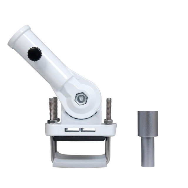 Alt view image 7 of 7 - 180°Adjust Starlink Mini Mount with Connect PipeWindproof Stable Signal Durable ALL-METAL Customized for Outdoor Starlink Pole Mount;Starlink Mini Accessories for RV,Car Roof,Camper,boats, White