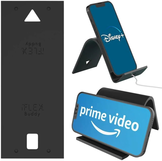 Main image of Buddy Cell Phone and Tablet Stand Companion - Ideal for Air Travel, Work, and Home Use - Flexible Holder for All Mobile Devices - The Ultimate iPhone Cell Phone Stand Solution