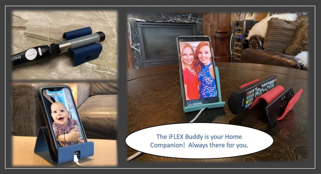 Alt view image 5 of 7 - Buddy Cell Phone and Tablet Stand Companion - Ideal for Air Travel, Work, and Home Use - Flexible Holder for All Mobile Devices - The Ultimate iPhone Cell Phone Stand Solution