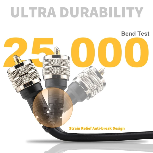 Alt view image 2 of 7 - CB Coax Cable 15FT, L200 Coaxial Cable with PL259 Connectors 50 Ohm (LMR200 Equivalent), Low Loss & Flexible & Durable - 50 Ohm, for CB Ham Radio Antenna HF/VHF