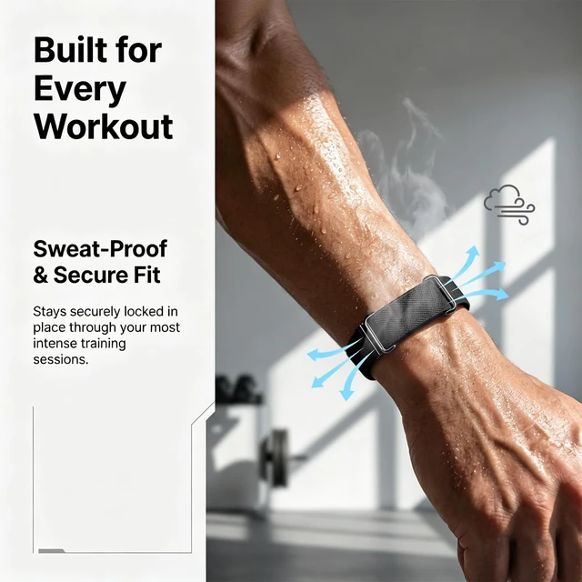 Alt view image 6 of 7 - Magnetic Sport Nylon Band Compatible with Google Fitbit Air Active Band Magnetic Clasp Soft Stretchy Nylon Band for Women MenAdjustable Breathable Wristband Ultra-thin & Lightweight Replacement