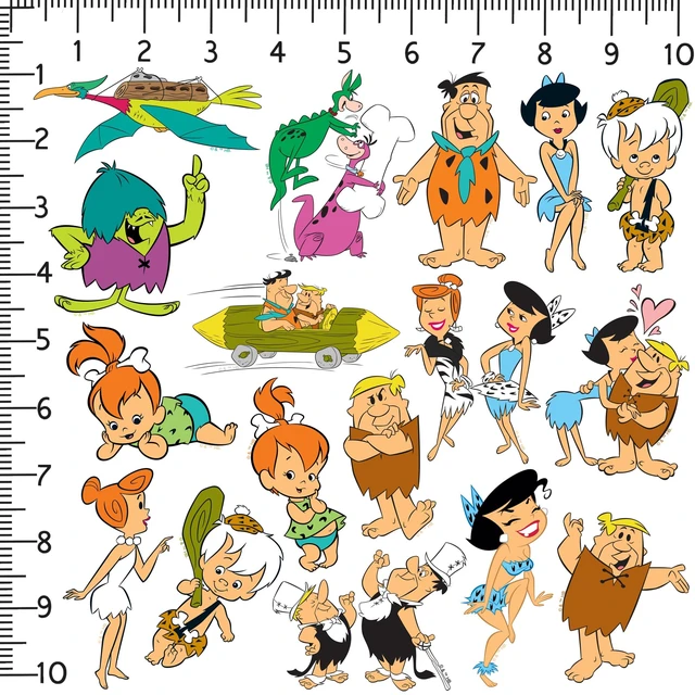 Alt view image 2 of 6 - The Flintstones 100 Sticker Pack Waterproof Vinyl Decals Officially Licensed Flintstones Stickers Great for Water Bottles, Skateboards, Luggage, Laptops, Bumpers & Cars