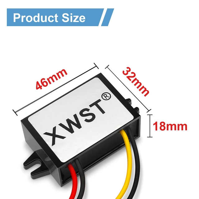 Alt view image 3 of 7 - DC DC 8-85V to 5V USB Converter 12V 24V 36V 48V 60V 72V to 5V 3A 15W with Type C and USB Output Power Adapter Converter Voltage Buck Regulator,Step-Down Module,Waterproof Transformer