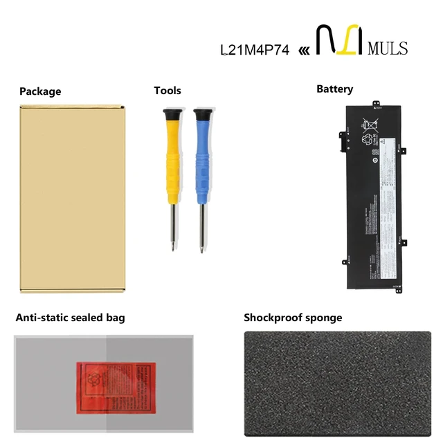 Alt view image 6 of 7 - L21M4P74 L21C4P72 Laptop Battery for Lenovo ThinkPad T16 Gen 1/Gen 2 P16S Gen 1/Gen 2 Series L21D4P73 L21M4P73 L21D4P72 L21L4P72 15.44V 86Wh With tools Office work, Online study, Business trip