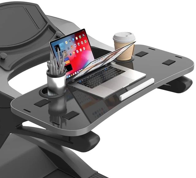 Main image of Treadmill Desk Attachment with Laptop Platform, Black Universal Ergonomic Workstation for Laptops/Tablets, Fits Treadmill Handlebars Up to 36 Inches