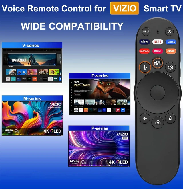 Alt view image 2 of 7 - Replacement Voice Remote for Vizio Smart TV, Remote Control XRT270 for Vizio FHD 4K Quantum D/P/M/V-Series Quantum Pro Smart TVs