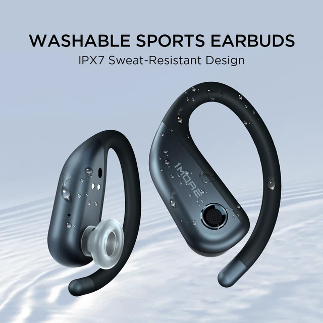 Alt view image 6 of 7 - S50 Fit Open Earbuds, Open-Ear Wireless Bluetooth Headphones Bluetooth 5.3 with 4 Microphone, Light Earbuds with Earhooks for Sports Running, IPX7 38H-Playtime, Preset EQ Via App (Gray)
