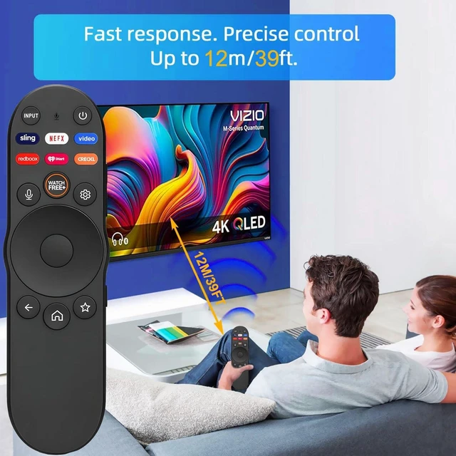Alt view image 4 of 7 - Replacement Voice Remote for Vizio Smart TV, Remote Control XRT270 for Vizio FHD 4K Quantum D/P/M/V-Series Quantum Pro Smart TVs
