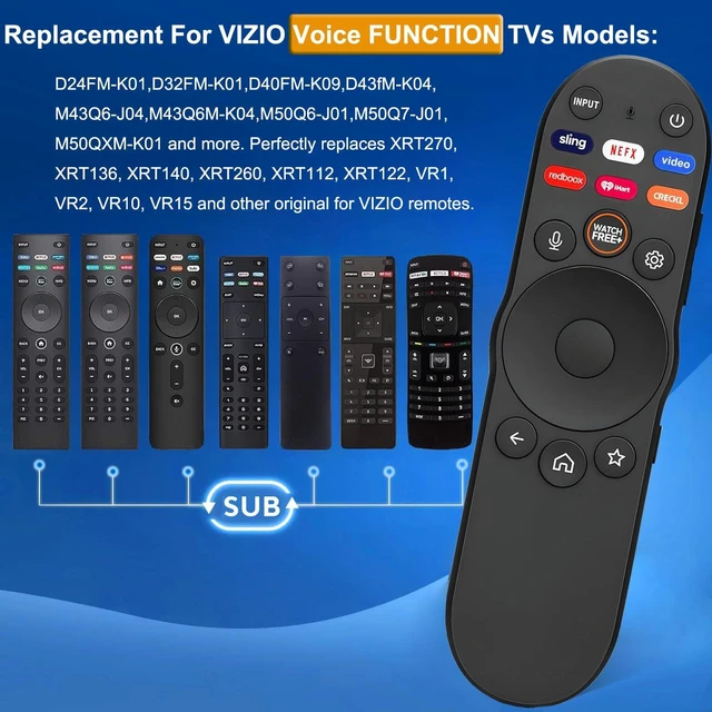 Alt view image 5 of 7 - Replacement Voice Remote for Vizio Smart TV, Remote Control XRT270 for Vizio FHD 4K Quantum D/P/M/V-Series Quantum Pro Smart TVs