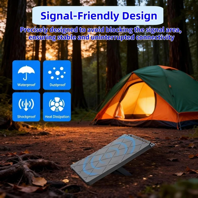 Alt view image 2 of 7 - Protective Cover Case Compatible with Starlink Mini, Waterproof Silicone Satellite Dish Mini Accessories Against Rocks, Sand & Hail, Portable for Outdoor Camping Prot