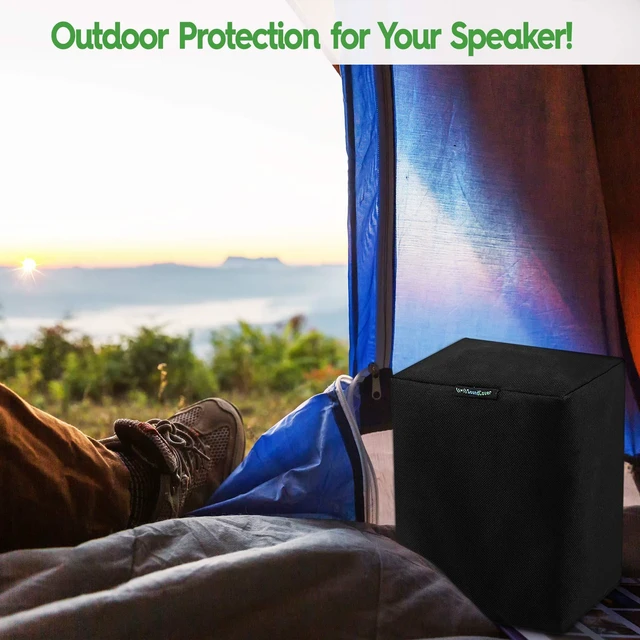 Alt view image 5 of 7 - Single Black Outdoor Speaker Cover for Sonos Play:1 / One/One SL 600D Waterproof Dust & UV Protection Fits Wall-Mounted Speakers by