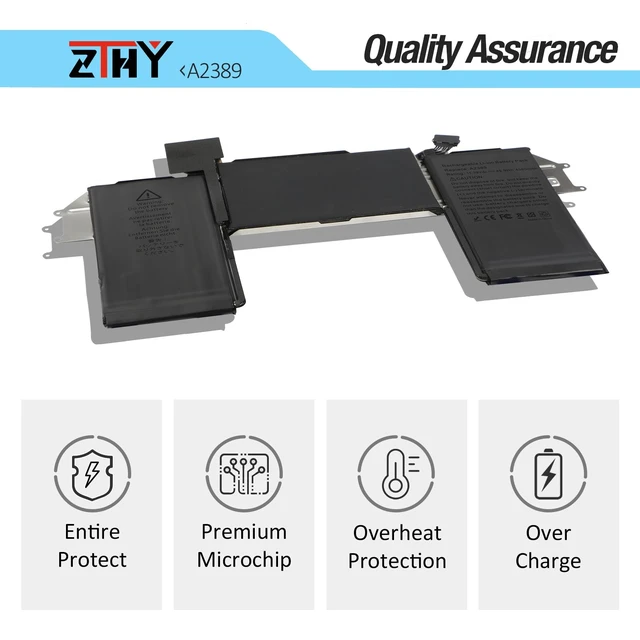 Alt view image 4 of 7 - 49.9Wh A2389 A2337 Laptop Battery Replacement for MacBook Air 13 Inch A2337 MGN53 MGN63 MGN83 MGN93 MGN73 MGN53LL/A MGN63LL/A MGN73LL/A MGN83LL/A MGN93LL/A MGNA3LL/A MGND3LL/A EMC 3598 11.39V
