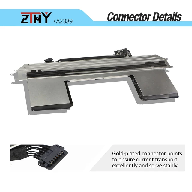 Alt view image 5 of 7 - 49.9Wh A2389 A2337 Laptop Battery Replacement for MacBook Air 13 Inch A2337 MGN53 MGN63 MGN83 MGN93 MGN73 MGN53LL/A MGN63LL/A MGN73LL/A MGN83LL/A MGN93LL/A MGNA3LL/A MGND3LL/A EMC 3598 11.39V