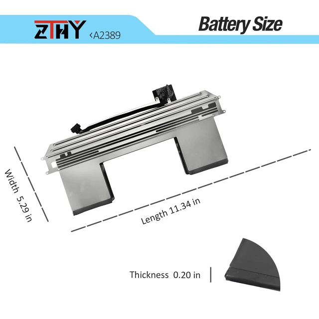 Alt view image 7 of 7 - 49.9Wh A2389 A2337 Laptop Battery Replacement for MacBook Air 13 Inch A2337 MGN53 MGN63 MGN83 MGN93 MGN73 MGN53LL/A MGN63LL/A MGN73LL/A MGN83LL/A MGN93LL/A MGNA3LL/A MGND3LL/A EMC 3598 11.39V