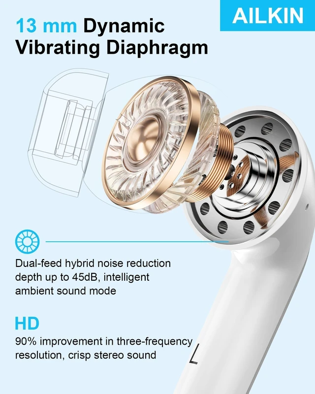 Alt view image 2 of 7 - iPhone 18Pro Wireless Ear Buds Bluetooth Headphones for Apple iPhone 17e/17 Pro/17 Pro Max/17e/16e/16/16 Pro/18 Pro Max/15/15 Pro, Earbuds Samsung Galaxy S26 Oneplus Pixel 11 Earphones
