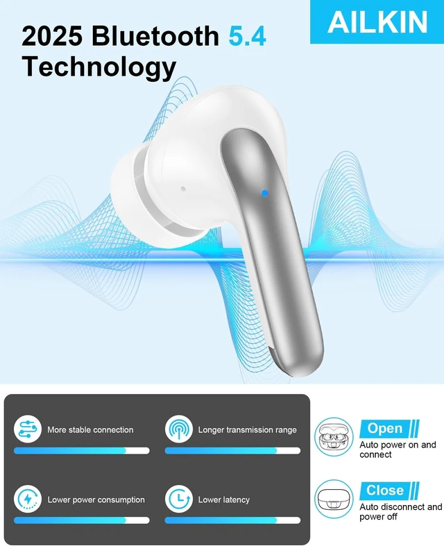 Alt view image 3 of 7 - iPhone 18Pro Wireless Ear Buds Bluetooth Headphones for Apple iPhone 17e/17 Pro/17 Pro Max/17e/16e/16/16 Pro/18 Pro Max/15/15 Pro, Earbuds Samsung Galaxy S26 Oneplus Pixel 11 Earphones