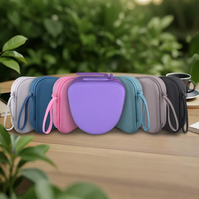 Alt view image 3 of 7 - Headphones Case for Bose New QuietComfort Ultra 2nd Gen/QC45,Purple Portable Travel Design, Molded Interior, Smooth Zipper, Built-In Carry Handle, Fits Backpacks, Suitcases And Daily Bags