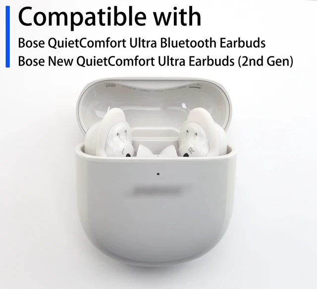 Alt view image 2 of 5 - Replacement Ear Tips for Bose QuietComfort Ultra 1&2 Wingtips Anti-Slip Silicone Ear Wings Covers Eartip Accessories, 3 Pairs of Stability Bands (White, Assorted S/M/L)
