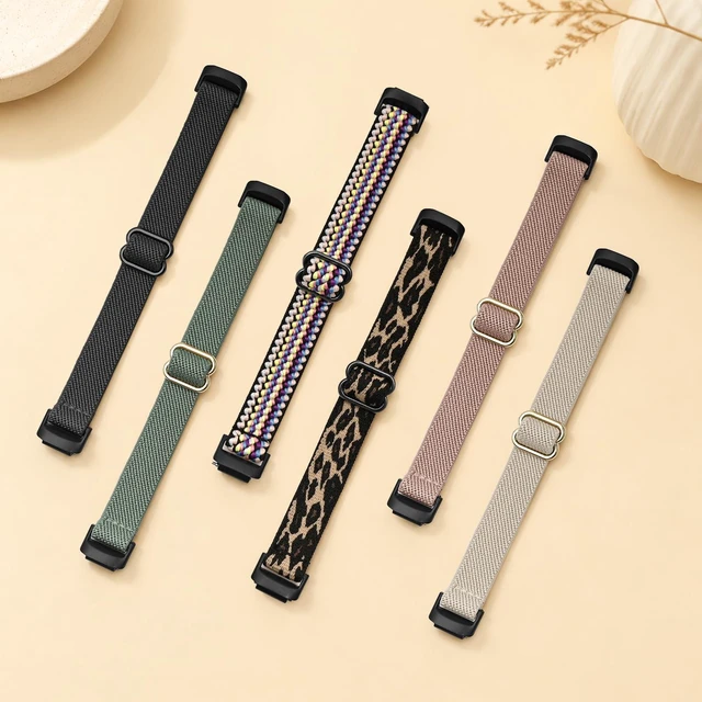 Alt view image 7 of 7 - Elastic Nylon Compatible with Fitbit Inspire 3 Bands/Inspire 2 Bands, 6 Pack Stretchy Adjustable Soft Sport Replacement Strap for Women Men Fitness Tracker