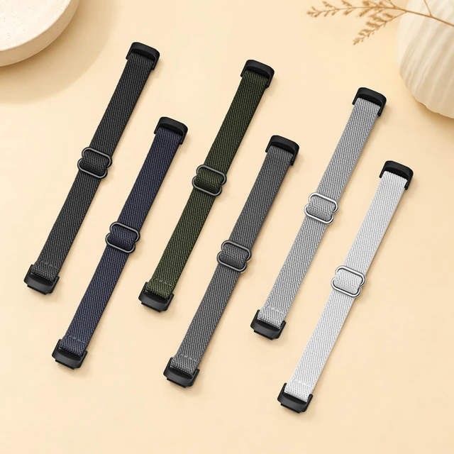 Alt view image 7 of 7 - Elastic Nylon Compatible with Fitbit Inspire 3 Bands/Inspire 2 Bands, 6 Pack Stretchy Adjustable Soft Sport Replacement Strap for Women Men Fitness Tracker