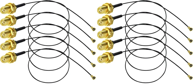 Main image of 5pcs 12inch(30cm) SMA Female to U.fl/IPX Extension Cable SMA Female Jack Bulkhead to IPX MHF4 Pigtail WiFi Antenna Extension 0.81mm IPX Pigtail Coaxial Cable (Pack of 2)