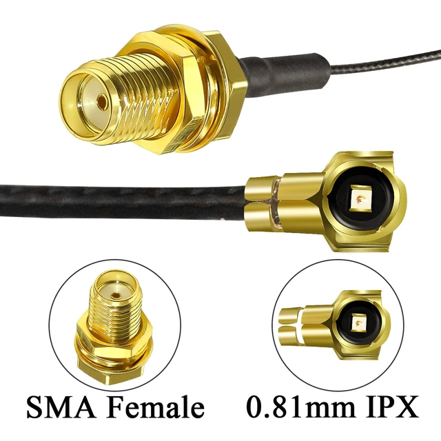 Alt view image 6 of 7 - 5pcs 12inch(30cm) SMA Female to U.fl/IPX Extension Cable SMA Female Jack Bulkhead to IPX MHF4 Pigtail WiFi Antenna Extension 0.81mm IPX Pigtail Coaxial Cable (Pack of 2)