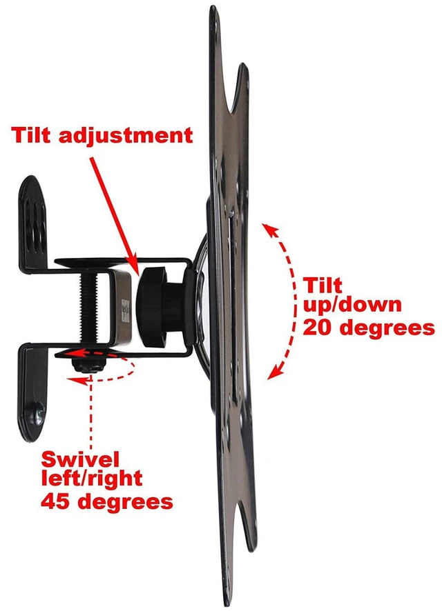 Alt view image 2 of 7 - TV Wall Mount Bracket Compatible with VESA 200/200x100/100x100 LCD LED TV Monitor Flat Panel Display Loading Capacity to 66 lbs ML421B 1H5
