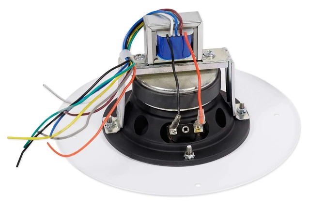 Alt view image 6 of 7 - Professional CSS8004 Commercial Series 5-Watt Ceiling Speaker, 4-Inch, White