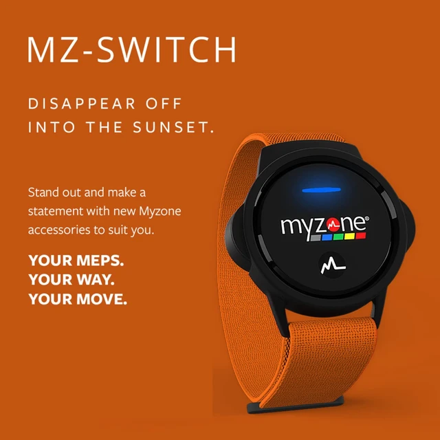 Alt view image 3 of 6 - MZ-Switch Replacement Arm & Wrist Straps - Orange - Vibrant, Adjustable & Comfortable Replacement Fitness Band for the MZ-Switch