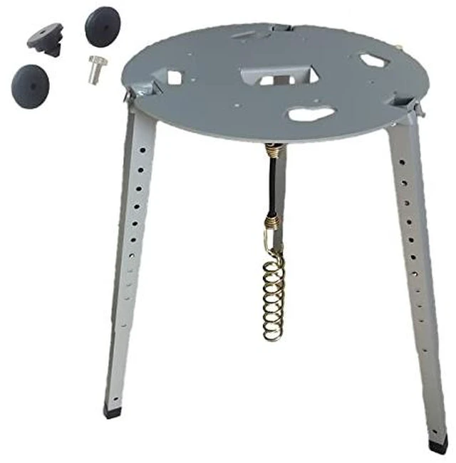Alt view image 3 of 4 - TR-1518 Satellite Tripod Mount Compatible with Carryout GM-1518 GM-1599 GM-5000 GM-MP1 Pathway X1 X2 Carryout G2 G2+ Dish Playmaker RV Satellite Antennas Adjustable Height 14.5 inches-22 inches, Gray