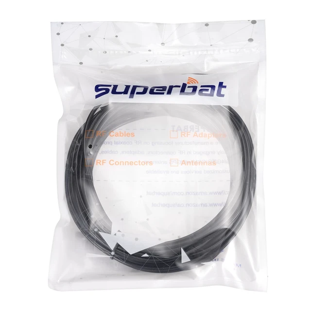 Alt view image 6 of 7 - RG174 Coaxial Cable 33ft 10M Thin Flexible RG174 Coax Cable 50 Ohm Black RG-174 coax wire Mini Attach BNC SMA Fakra Connectors Cable for Radio Cable Or DIY Antenna