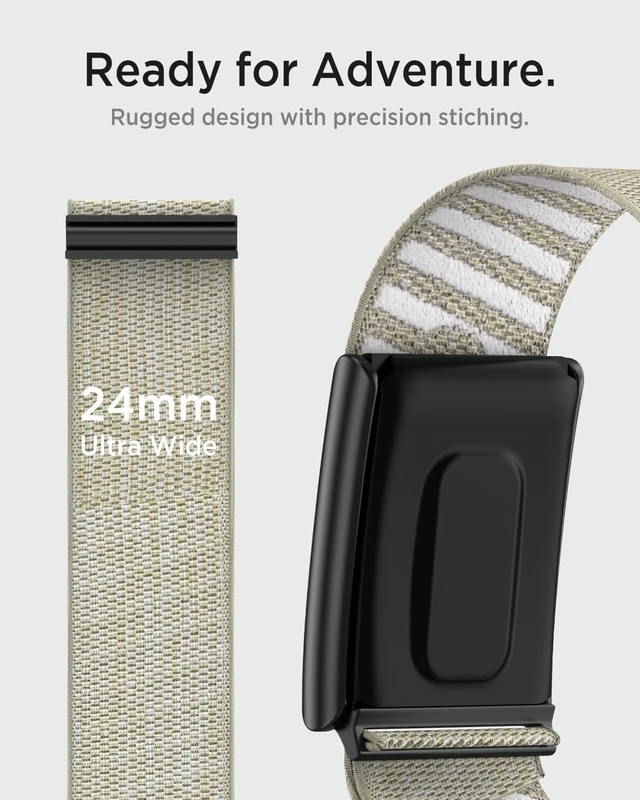 Alt view image 3 of 7 - Nylon Band for Whoop 5.0 Band Peak, One & Life MG Soft Stretchy Breathable Superknit Nylon Adjustable Strap Replacement Wristband for Whoop Band 5.0 & MG for Men Women NOT for Gen 4