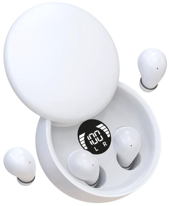 Main image of Mini Invisible Bluetooth Earbuds,Ultra-Light Comfort Fit Sleep Headphones for Side Sleepers,Mini Noise Blocking Sleep Earphones,Bluetooth 5.4 Wireless Earbuds for Sleeping, Working, (White)