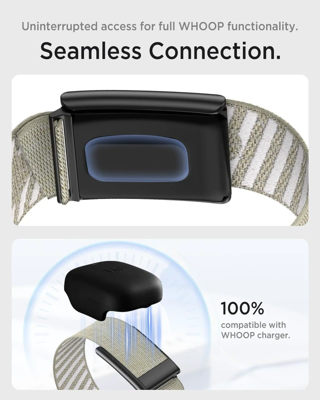 Alt view image 5 of 7 - Nylon Band for Whoop 5.0 Band Peak, One & Life MG Soft Stretchy Breathable Superknit Nylon Adjustable Strap Replacement Wristband for Whoop Band 5.0 & MG for Men Women NOT for Gen 4