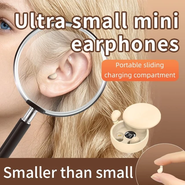 Alt view image 6 of 7 - Mini Invisible Bluetooth Earbuds,Ultra-Light Comfort Fit Sleep Headphones for Side Sleepers,Mini Noise Blocking Sleep Earphones,Bluetooth 5.4 Wireless Earbuds for Sleeping, Working, (Khaki)