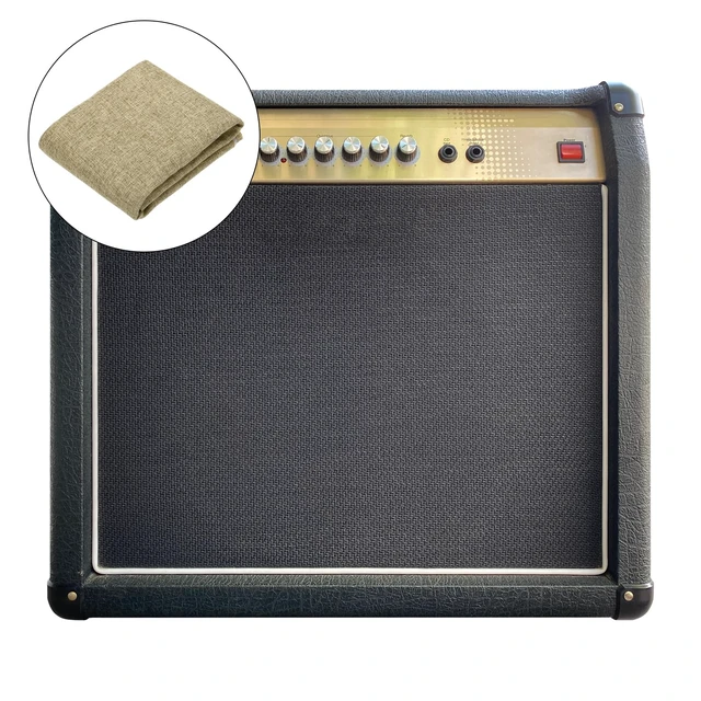 Alt view image 5 of 5 - Camel Speaker Grill Cloth 40"x58" Stereo Box Fabric Protective Dustproof Mesh Breathable Replacement Cover for Home Stage Speakers,Media Cabinet,KTV Box(1x1.48m)