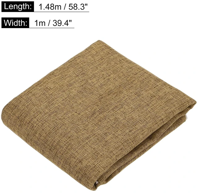Alt view image 2 of 5 - Brown Speaker Grill Cloth 40"x58" Stereo Box Fabric Protective Dustproof Mesh Breathable Replacement Cover for Home Stage Speakers,Media Cabinet,KTV Box(1x1.48m)