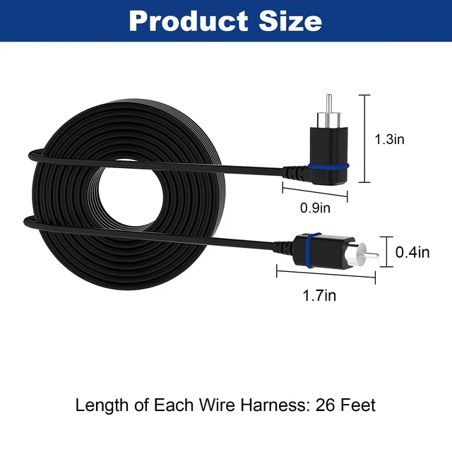 Alt view image 6 of 6 - for Vizio Satellite Speaker Cable,Extension Cord Compatible with Vizio V51 M51 SB3651 SB36514 SB4051 SB4251 Satellite SpeakerBlue