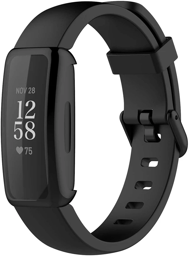 Alt view image 3 of 7 - 3X Case Compatible for Fitbit Inspire 2/Inspire 3 Full Coverage Screen Protector Soft TPU Plated Bumper Shell Protective Cover for Inspire 3/Inspire 2 (Silver+Black+Rose Gold)