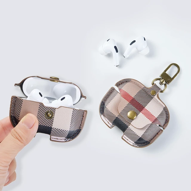 Alt view image 6 of 7 - for AirPods Pro 3 Case, Compatible with AirPods Pro 3rd Generation Case (2025), Leather Cute Full Body Shockproof Protective Cover for Women Men with Keychain