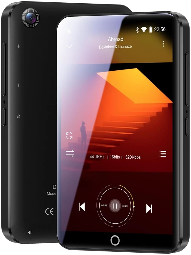 Main image of MP3 Player with Bluetooth and WiFi, Android Music Player with Camera, 4.0" Touch Screen MP4 Player with Spotify, Audible, Music, Play Store, 16GB Storage (Black)