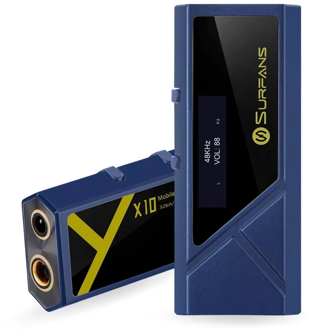 Main image of X10 Portable Headphone Amplifier, USB-C Dongle DAC & DAC Amp with 3.5mm SE/4.4mm Balanced Outputs, 522mW ES9028Q2M Hi-Res Audio Adapter for IEMs, iPhone, Android, PC/Mac, Blue