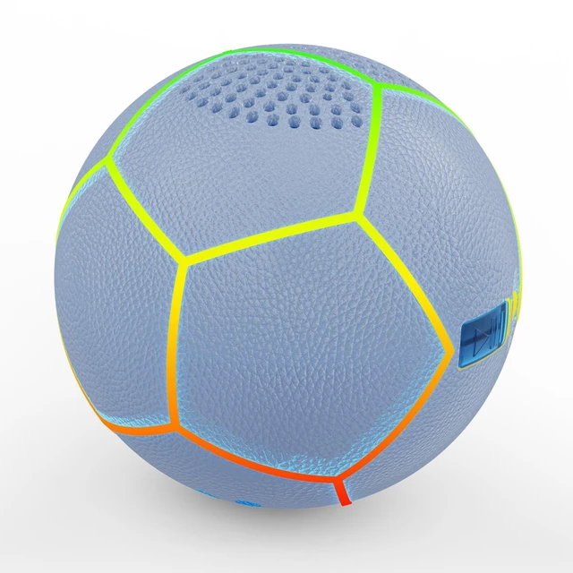 Main image of Small Soccer Bluetooth Speaker, Light Blue LED Lights, Portable Wireless, Deep Bass