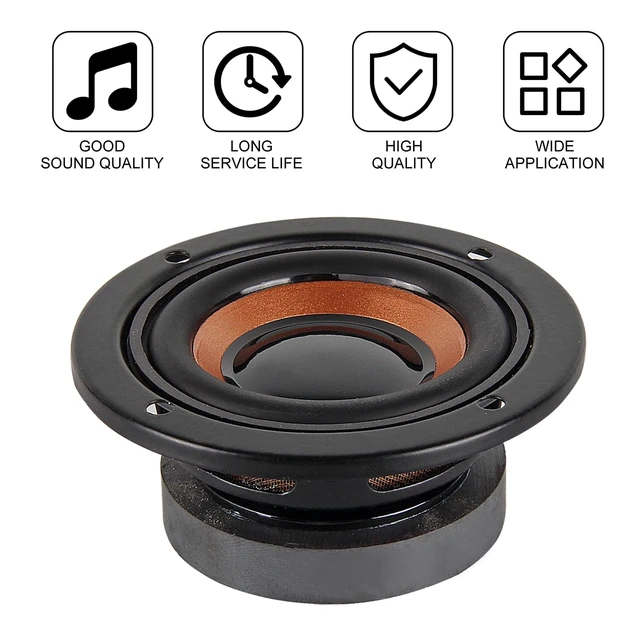 Alt view image 2 of 6 - 4Pack 2" 63mm 4 Ohm 5W Full Range Stereo Woofer Loudspeaker 2inch, Audio Speaker Replacement for Arduino Projects & DIY Electronics