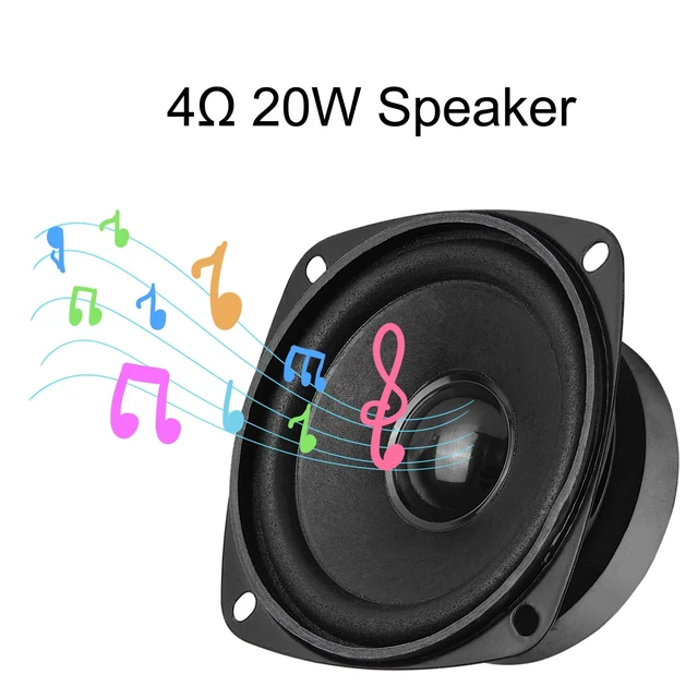 Alt view image 4 of 6 - 2Pcs 3" 4 Ohm 20W Full Range Woofer Speaker 77mm 3inch Stereo udio Sound Home Theater Loudspeaker for DIY Audio Projects and Replacement