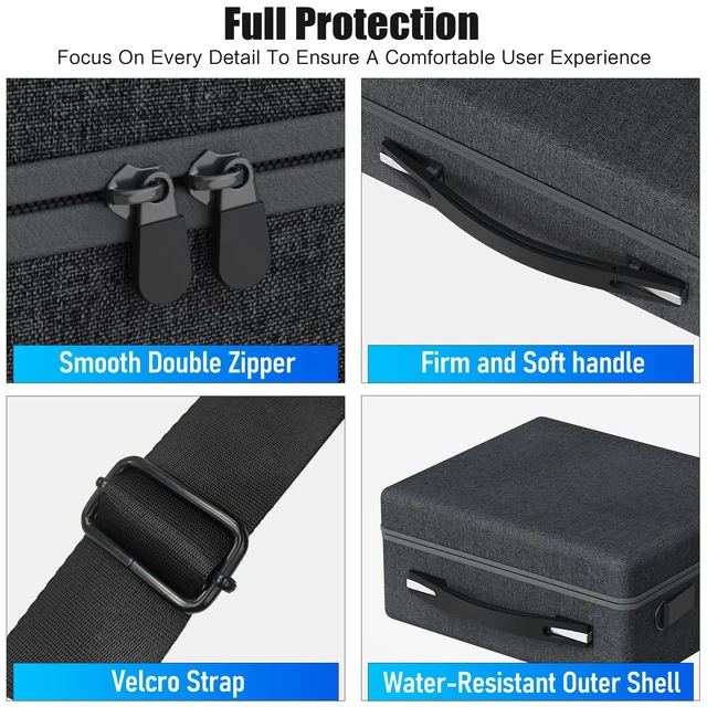 Alt view image 6 of 7 - Hard Case for Starlink Mini, 300D Starlink Mini Bag Shockproof and Dustproof Storage Case Ideal for RV Travel & Outdoor Use